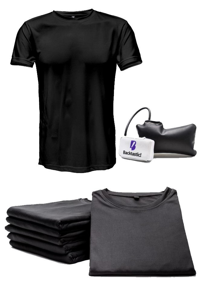 7-Pack Tee Black (with Powered LumbarAir™ Support Unit)